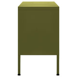 TV Cabinet Olive Green 41.3"x13.8"x19.7" Steel