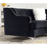 Velvet Curved Oversize Sofa for Living Room