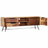 TV Cabinet 55.1"x11"x18.5" Solid Sheesham Wood