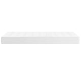 Pocket Spring Bed Mattress White 39.4"x74.8"x7.9" Twin Faux Leather