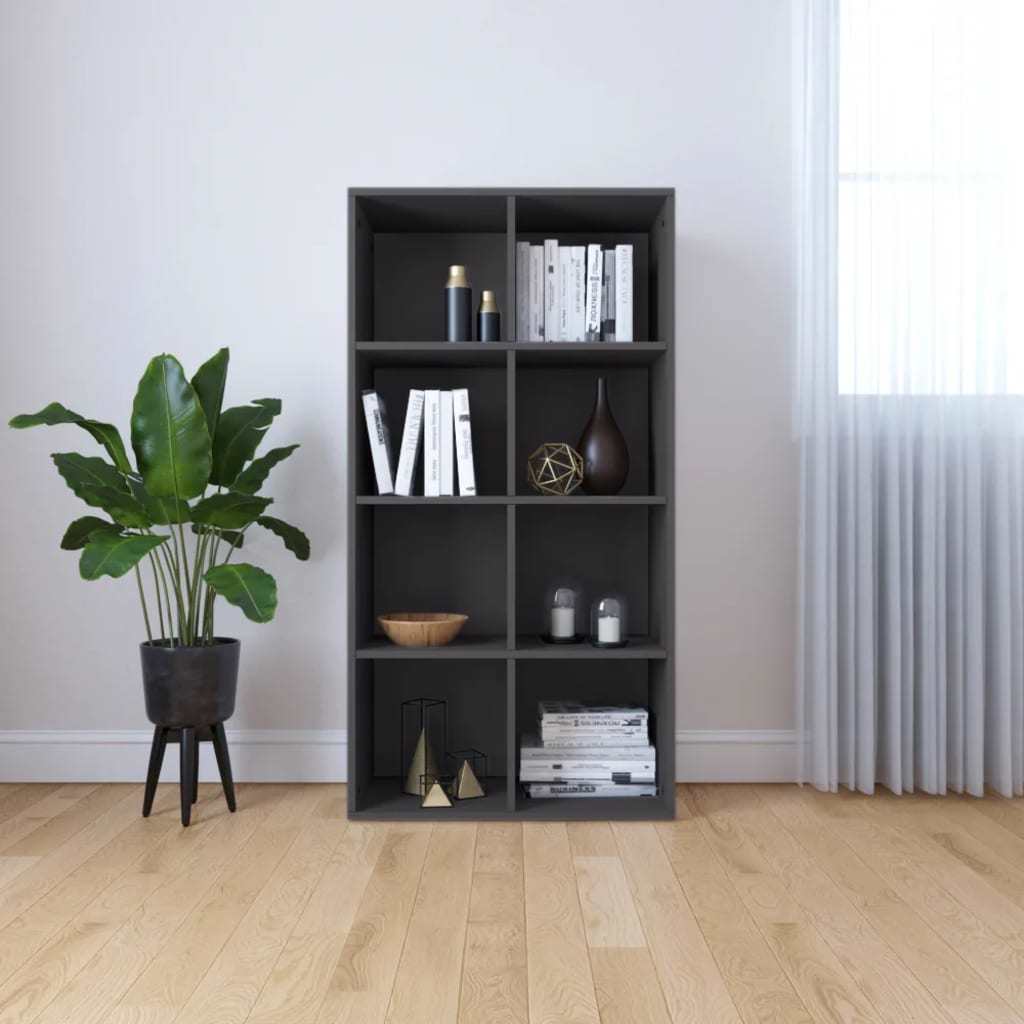 Book Cabinet/Sideboard Gray 26"x11.8"x51.2" Engineered Wood