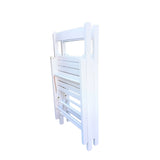 FOLDING CHAIR-2/S;  FOLDABLE STYLE -WHITE