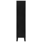 Bookshelf Industrial Black 35.4"x15.7"x70.9" Steel