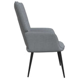 Relaxing Chair Light Gray Fabric