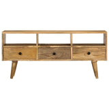 TV Cabinet 43.3"x14.2"x19.7" Solid Mango Wood