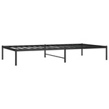 Metal Bed Frame Black 39.4"x78.7"