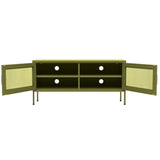 TV Cabinet Olive Green 41.3"x13.8"x19.7" Steel