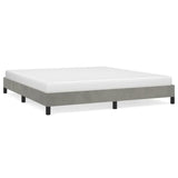 Bed Frame Light Gray 72"x83.9" California King Velvet