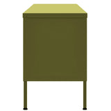 TV Cabinet Olive Green 41.3"x13.8"x19.7" Steel