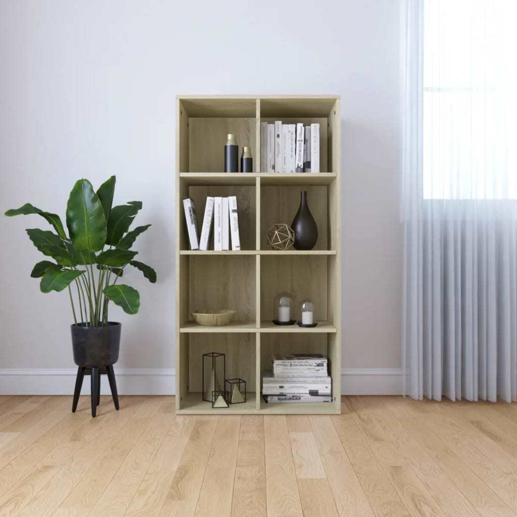 Book Cabinet/Sideboard Sonoma Oak 26"x11.8"x51.2" Engineered Wood