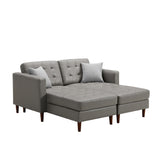 U-shaped sofa Tech PU Leather Chaise Sofa