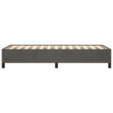 Bed Frame Dark Gray 39.4"x74.8" Twin Velvet