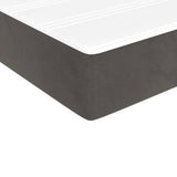 Pocket Spring Bed Mattress Dark Gray 39.4"x79.9"x7.9" Twin XL Velvet
