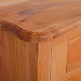 Side Table 23.6"x11.8"x23.6" Solid Mahogany Wood