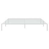 Metal Bed Frame White 72"x83.9"