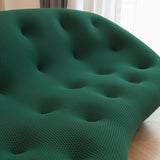 Modern Curved living room sofa ; green