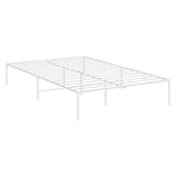 Metal Bed Frame White 53.1"x74.8"