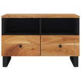 TV Stand 27.6"x13"x18.1" Solid Wood Acacia