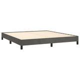 Bed Frame Dark Gray 76"x79.9" King Velvet