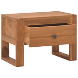 Bedside Cabinet 19.7"x11.8"x13.8" Solid Teak Wood