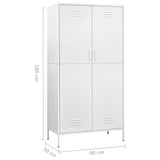 Wardrobe White 35.4"x19.7"x70.9" Steel