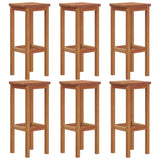 7 Piece Patio Bar Set Solid Wood Acacia