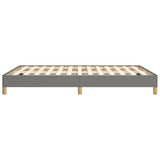 Bed Frame Dark Gray 59.8"x79.9" Queen Fabric