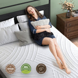 75L x 54W x 8H Memory Foam Mattress with Jacquard Fabric Cover