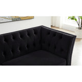 Solid Color Tufted Sofa for Living Room