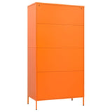 Wardrobe Orange 35.4"x19.7"x70.9" Steel