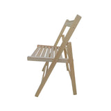 FOLDING CHAIR-2/S;  FOLDABLE STYLE -NATURAL