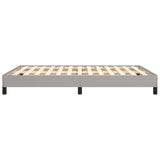 Bed Frame Light Gray 53.9"x74.8" Full Fabric