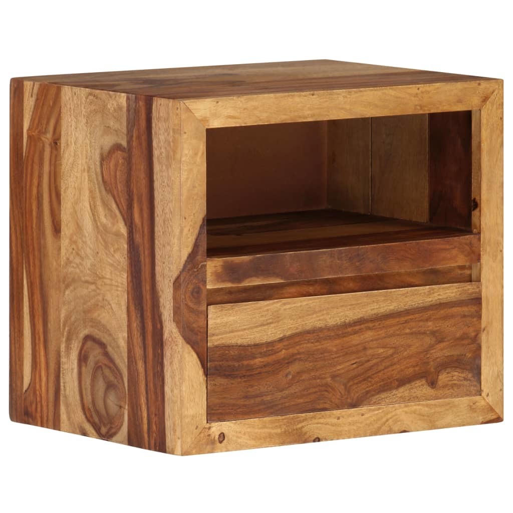Bedside Table Solid Sheesham Wood 15.7"x11.8"x13.8"