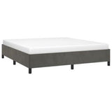 Bed Frame Dark Gray 72"x83.9" California King Velvet