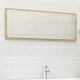 Bathroom Mirror Sonoma Oak 39.4"x0.6"x14.6" Engineered Wood