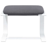 Footstool Dark Gray 20.1"x16.1"x15.7" Fabric