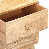 Bedside Cabinet 15.7"x13.8"x21.7" Solid Mango Wood