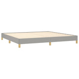 Bed Frame Light Gray 76"x79.9" King Fabric