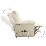 Power Lift Recliner Cream Fabric