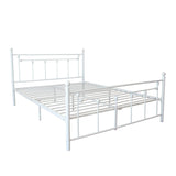 Metal Bed Frame with Headboard and Footboard