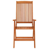 Folding Patio Chairs 6 pcs Solid Wood Eucalyptus