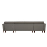 U-shaped sofa Tech PU Leather Chaise Sofa