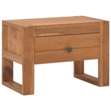 Bedside Cabinet 19.7"x11.8"x13.8" Solid Teak Wood