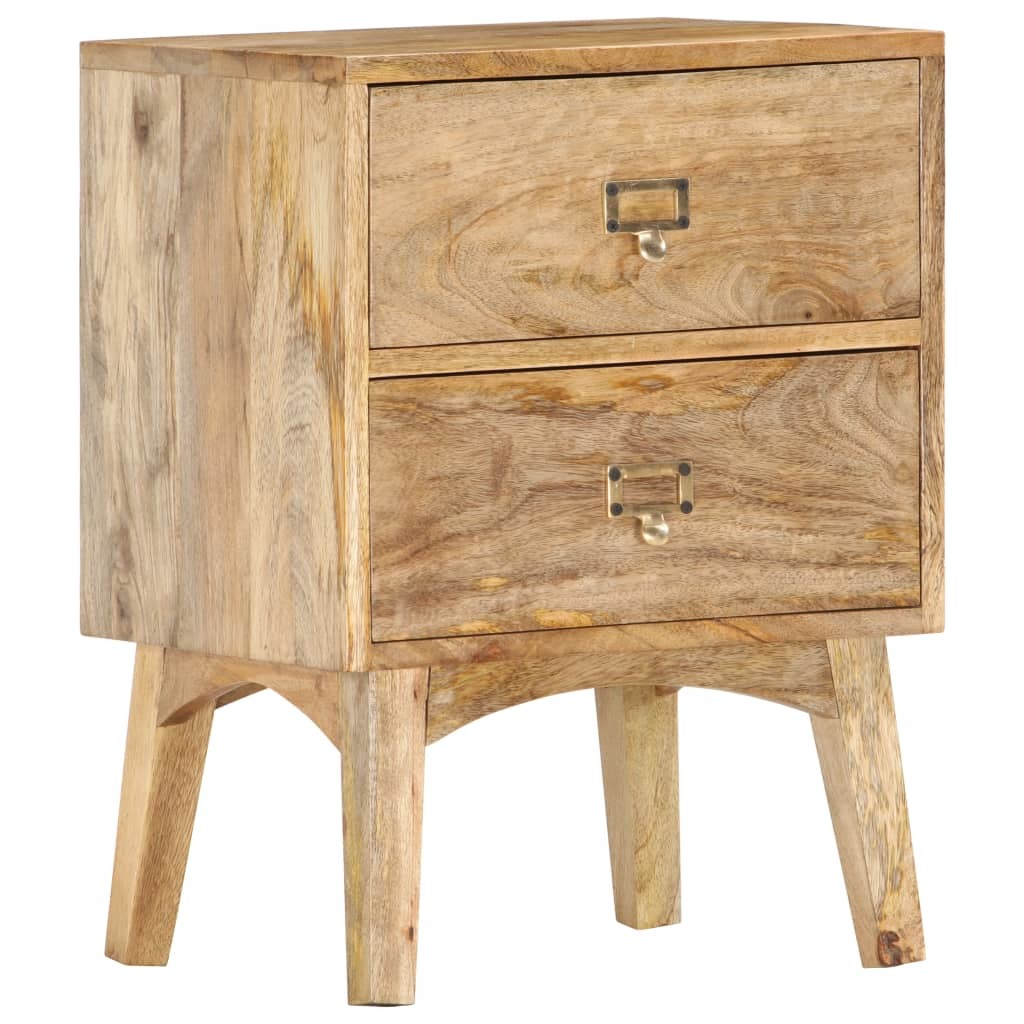 Bedside Cabinet 15.7"x13.8"x21.7" Solid Mango Wood