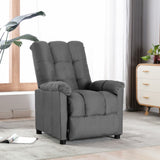 Recliner Light Grey Fabric