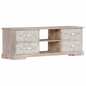 TV Cabinet 47.2"x11.8"x15.7" Solid Acacia Wood