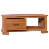 TV Cabinet 35.4"x19.7"x14.6" Solid Teak Wood