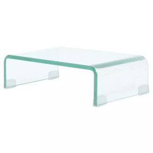TV Stand / Monitor Riser Glass Clear 15.7"x9.8"x4.3"