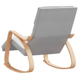 Rocking Chair Light Gray Fabric