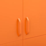 Wardrobe Orange 35.4"x19.7"x70.9" Steel